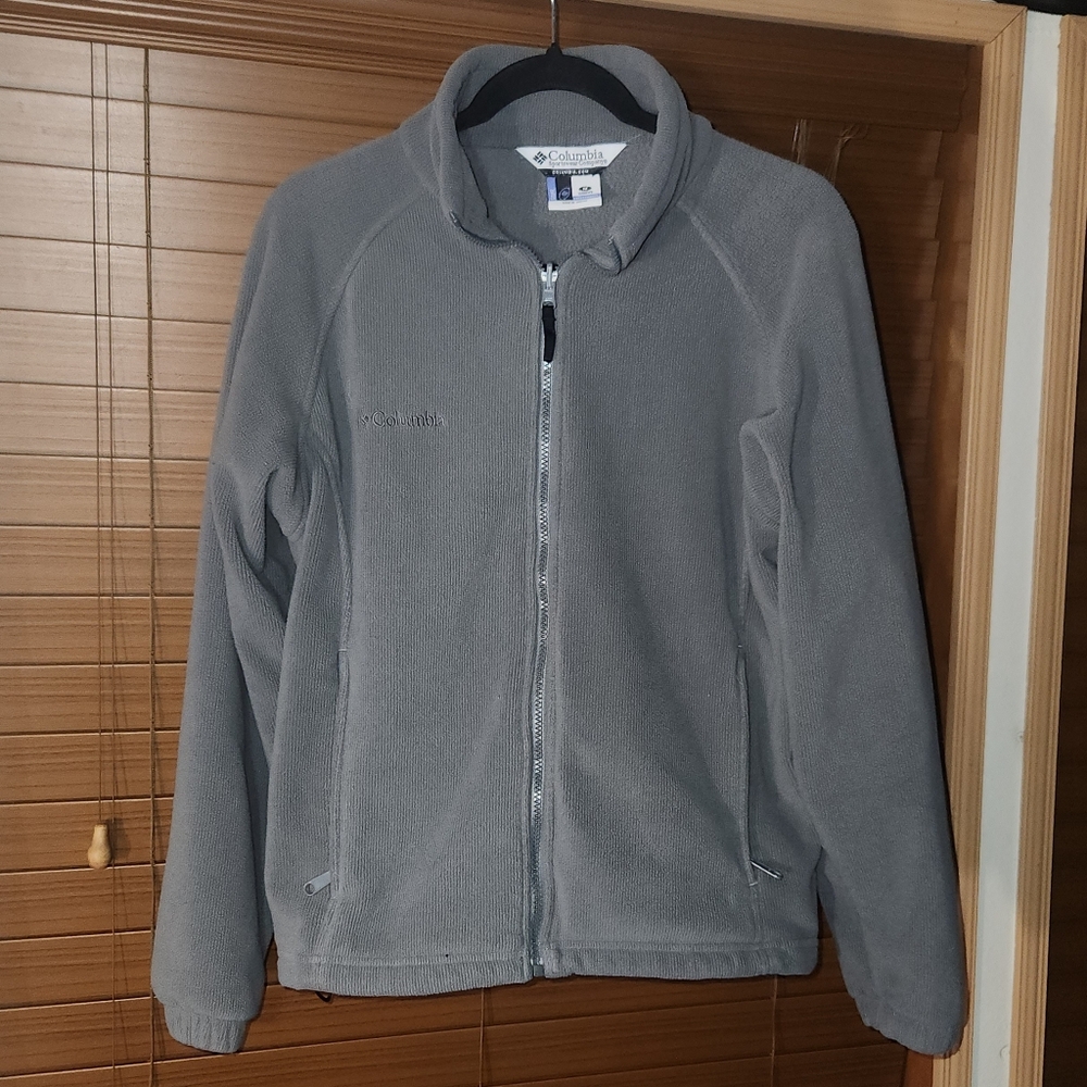 ⭐️Columbia Benton Springs Full Zip Fleece Jacket Gray Women’s Medium Outdoor